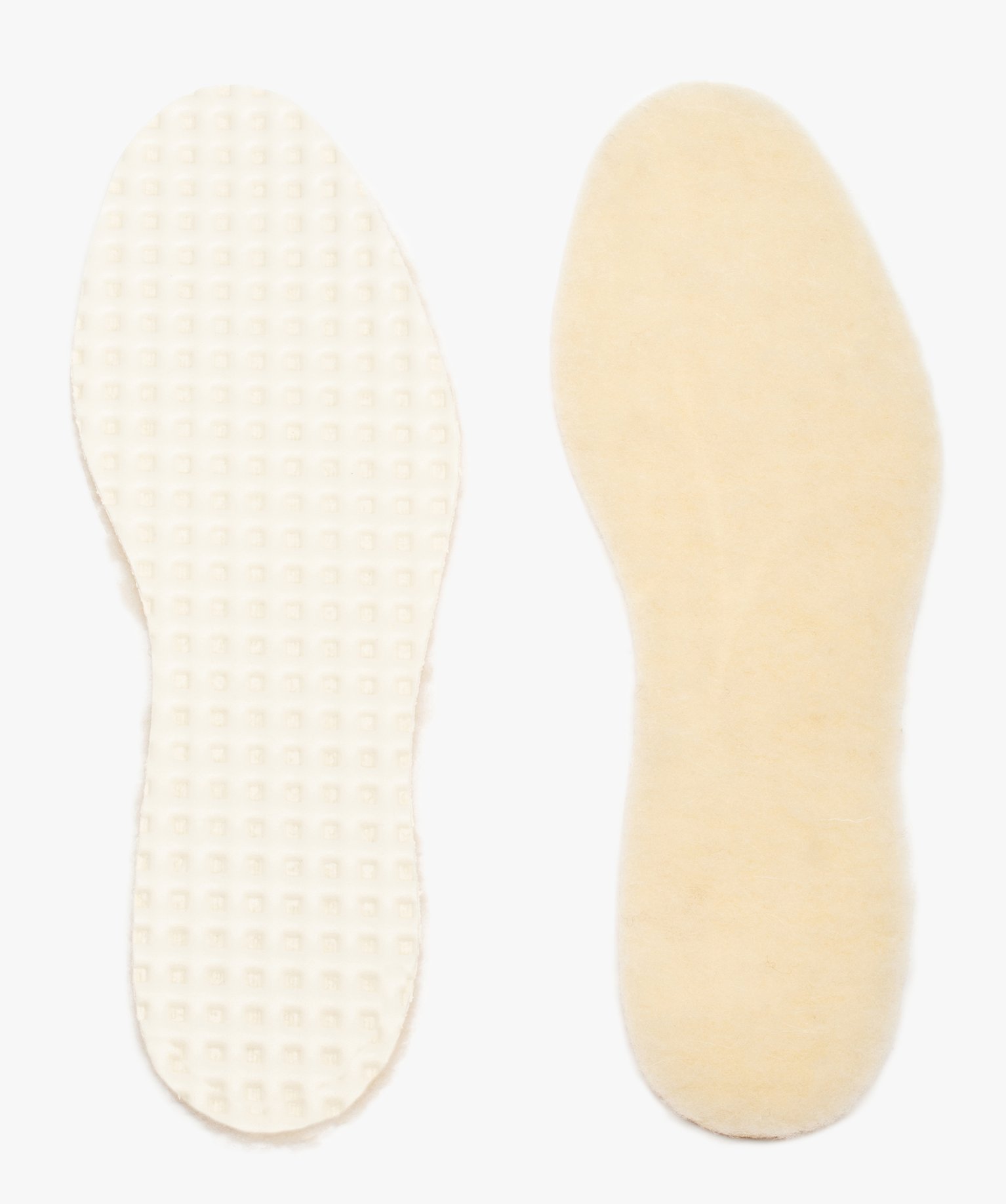 Semelles Garçon chaudes en laine blanc | GEMO