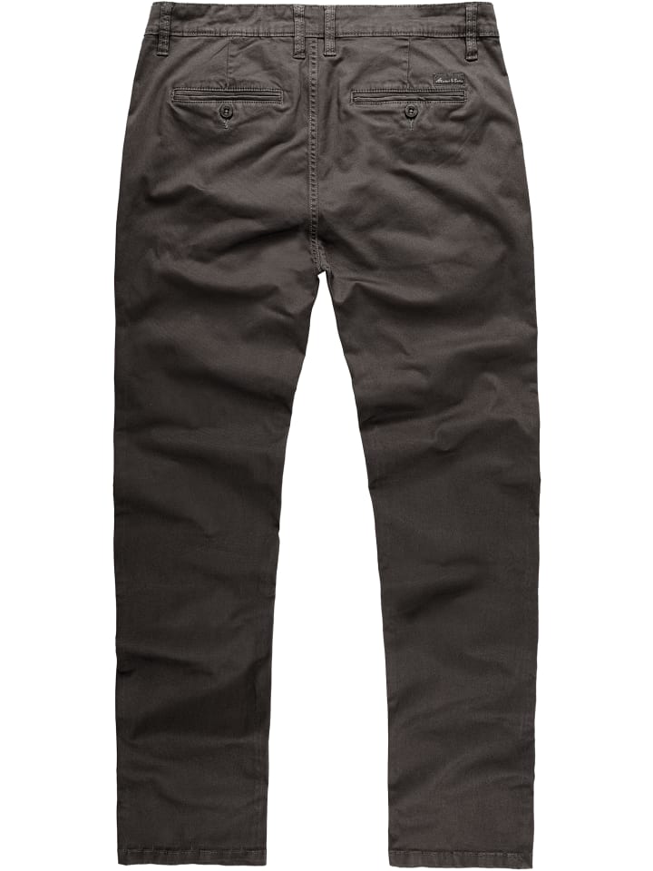 Amaci&Sons Slim Fit Chino mit Stretch WASHINGTON in Anthrazit günstig kaufen