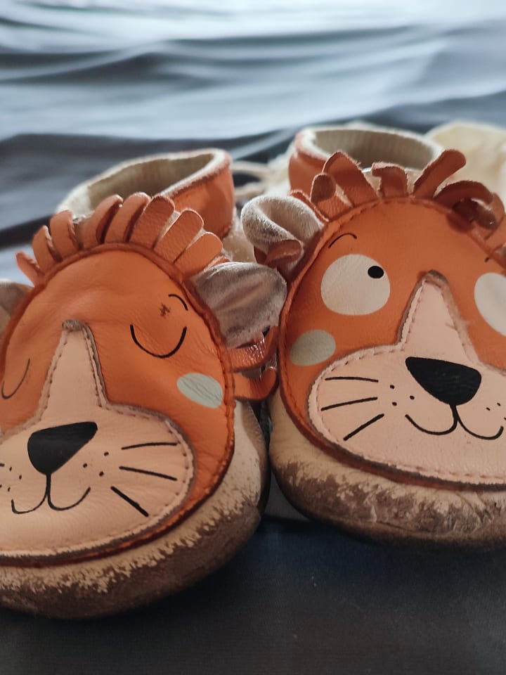 Lait et Miel Leder-Krabbelschuhe 