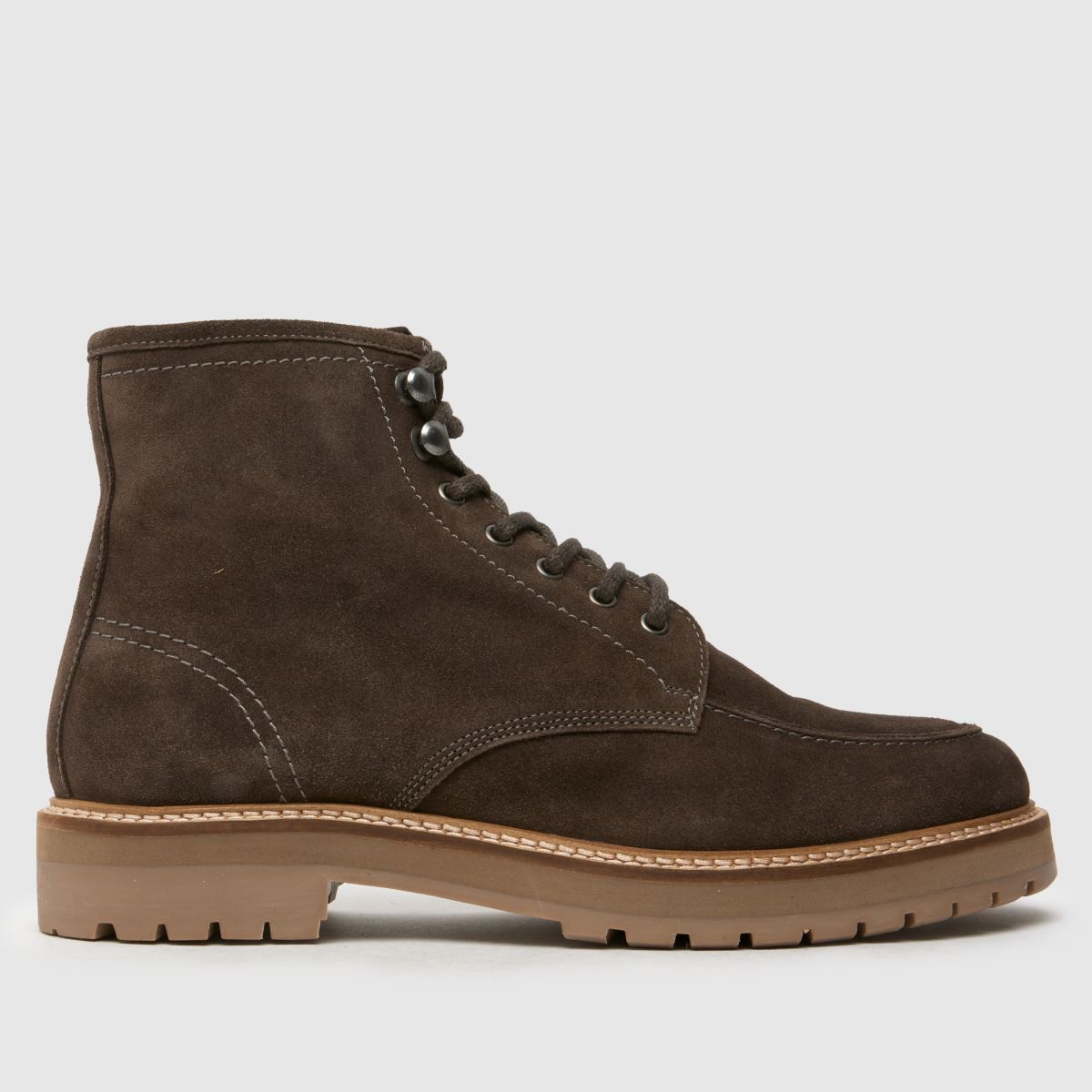 Schuh Django velúr fűzős csizma szürke színben