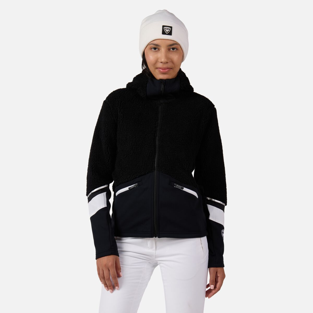 Damen-Kapuzenfleecejacke mit durchgehendem Reißverschluss Wispile