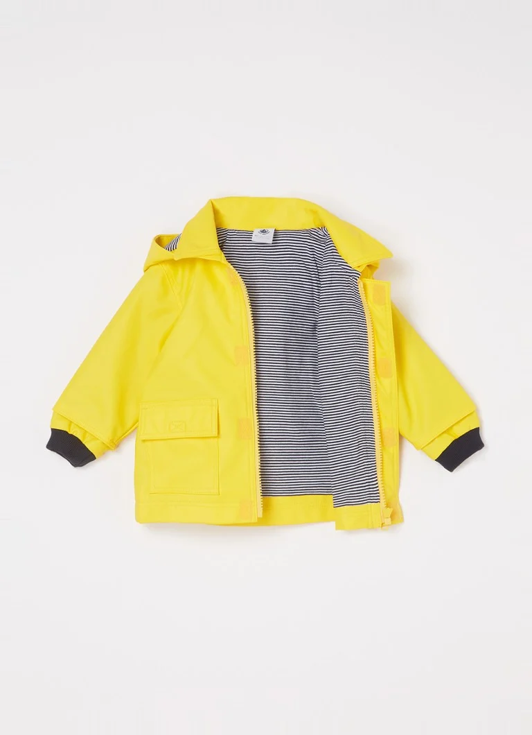 Pelerina de ploaie Petit Bateau cu buzunare cu clapă