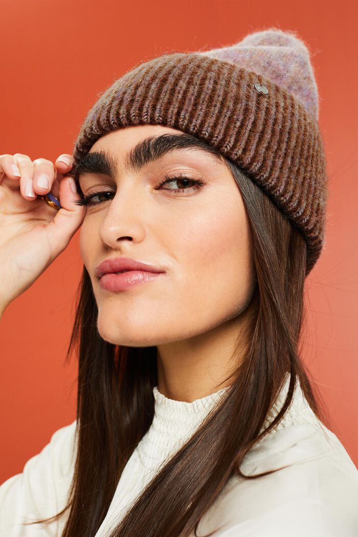 Beanie aus Wolle-Mohair-Mix