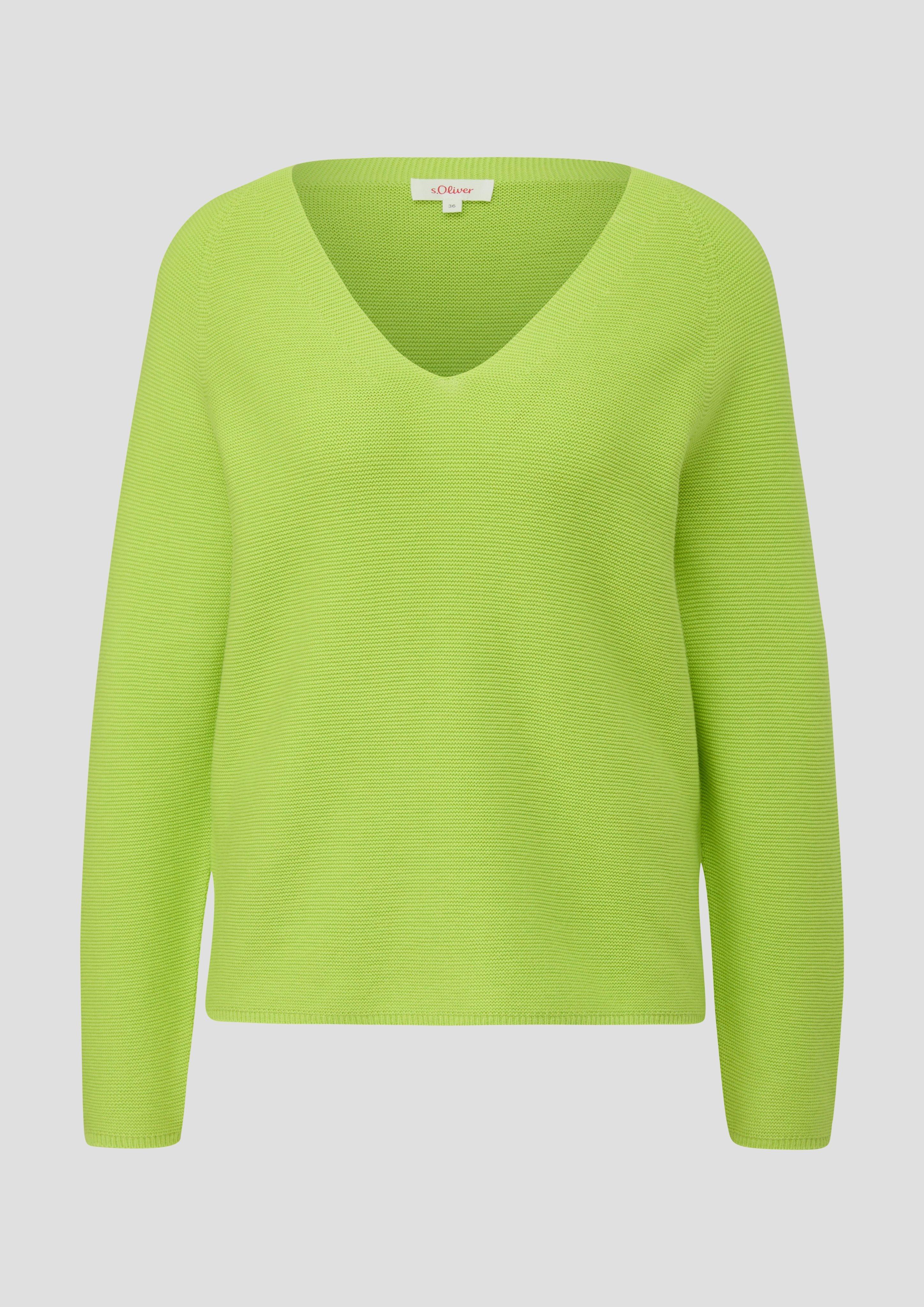 Pullover mit V-Ausschnitt  2145636-7423
