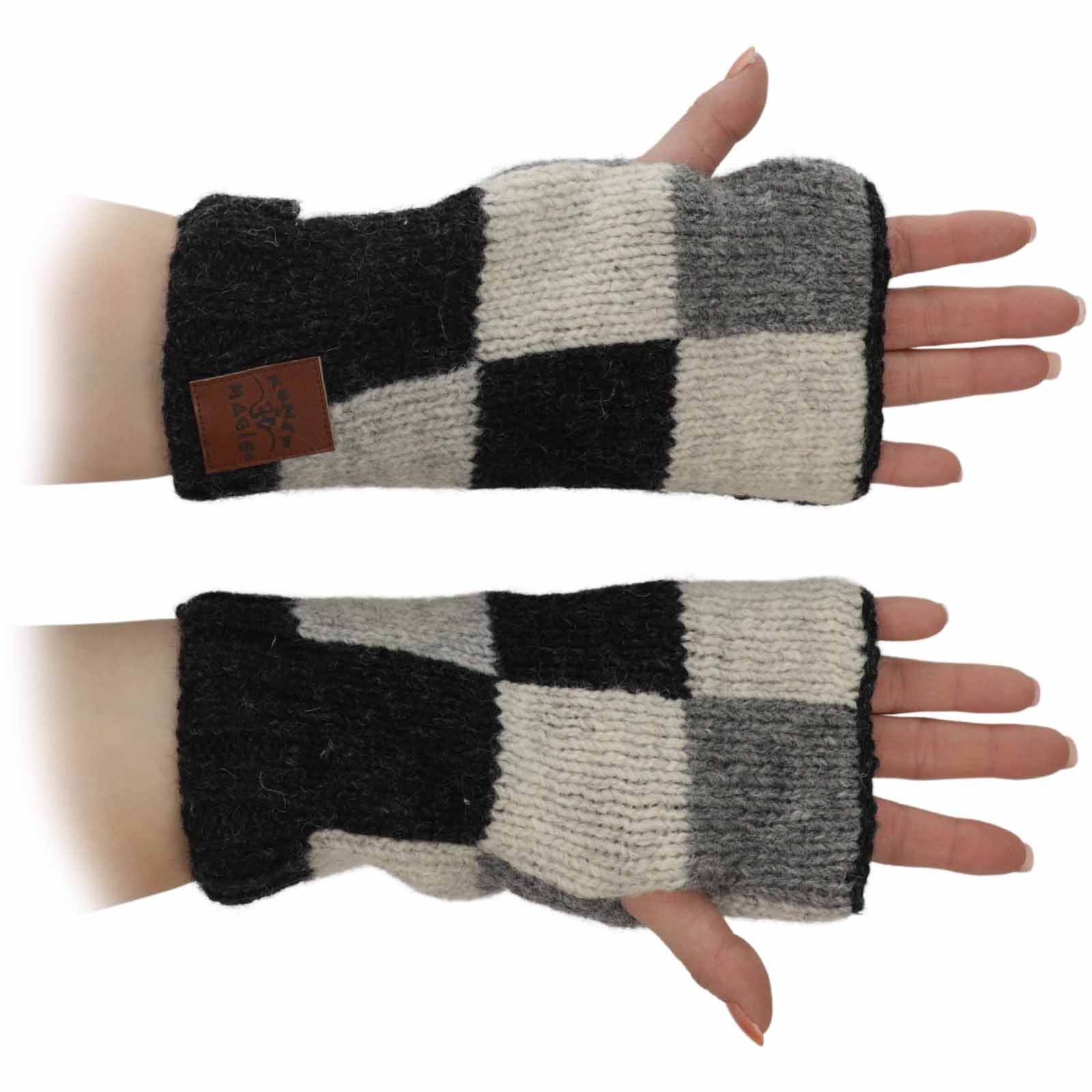 KUNST UND MAGIE Armstulpen Damen Armstulpen Stulpen Handwärmer Pulswärmer Handschuhe Wolle