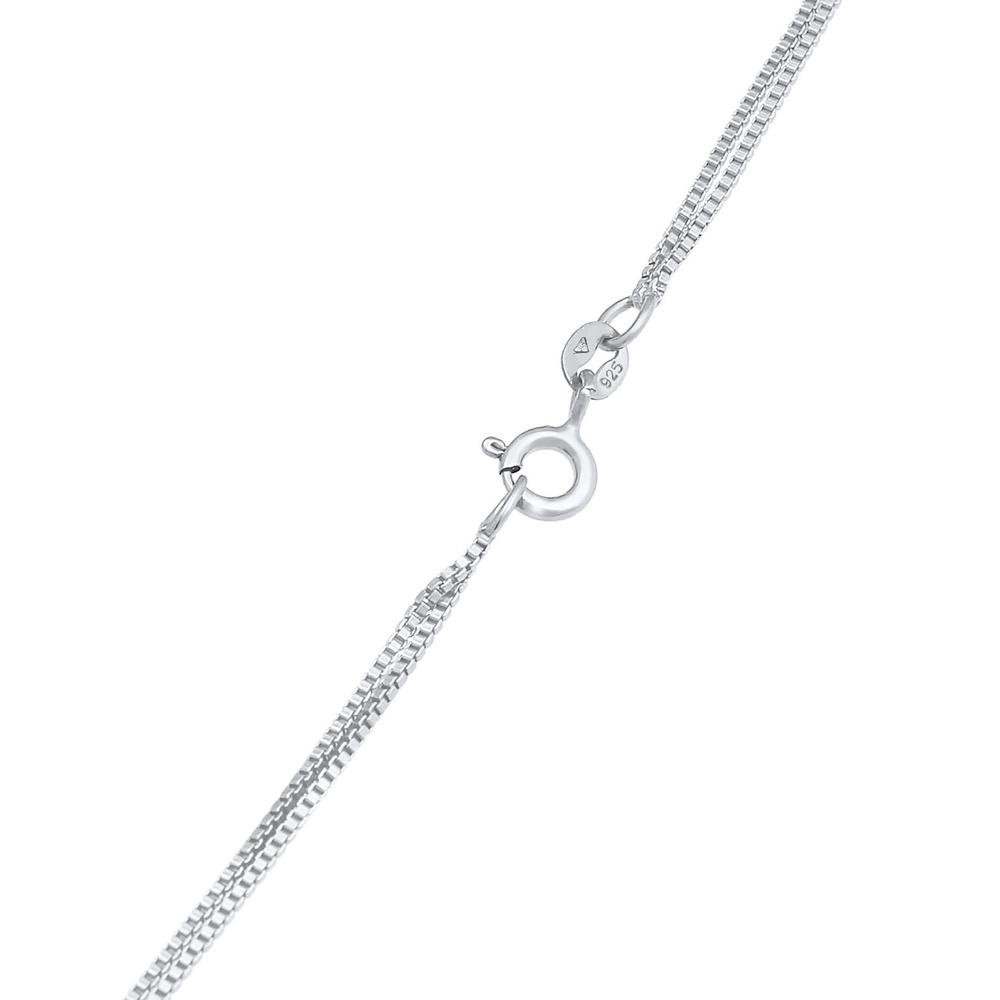 Elli Elli Collier Femmes Couches Plaquette Pendentif Basique Martelé en Argent Sterlin collier