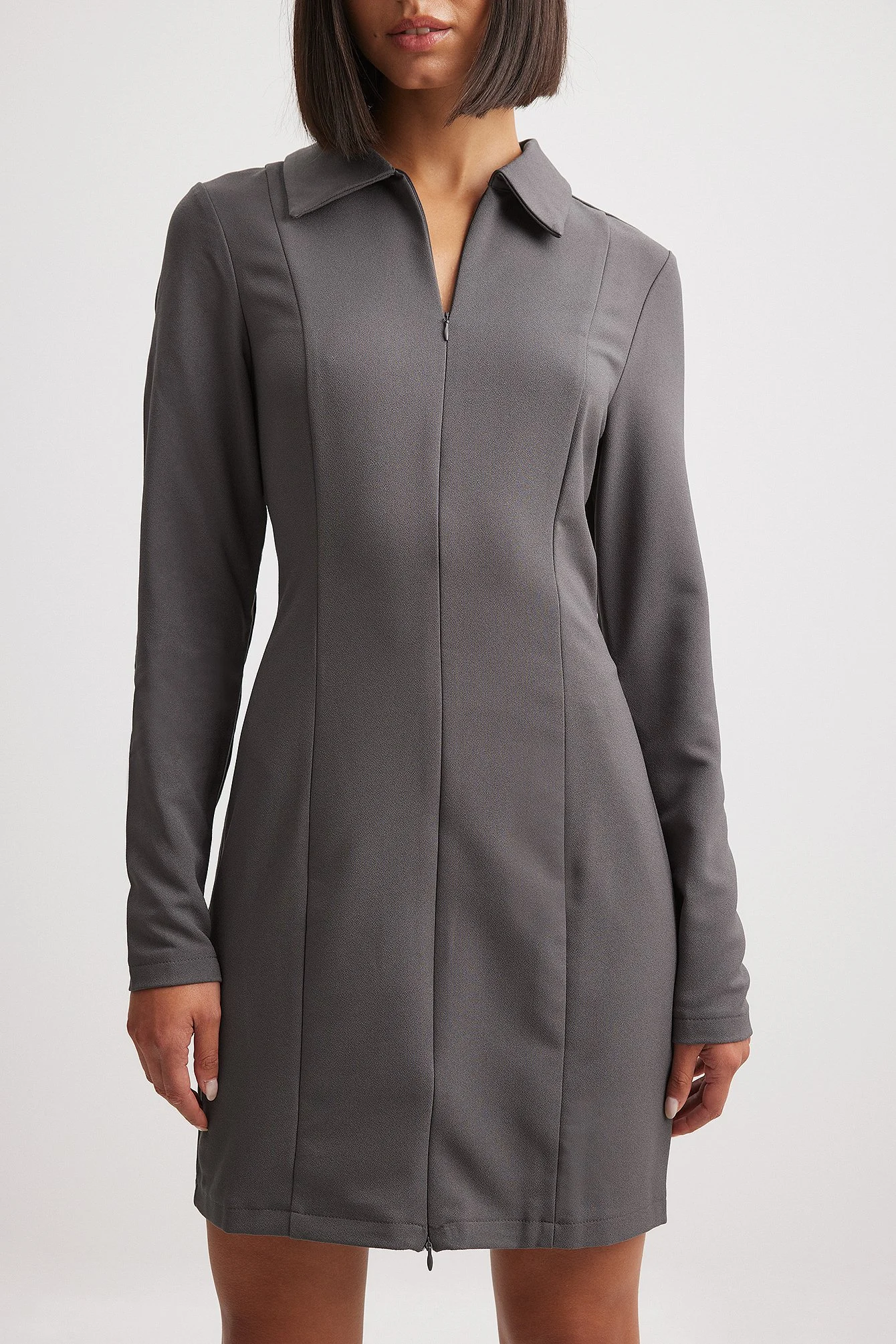 Minikleid mit Reißverschluss