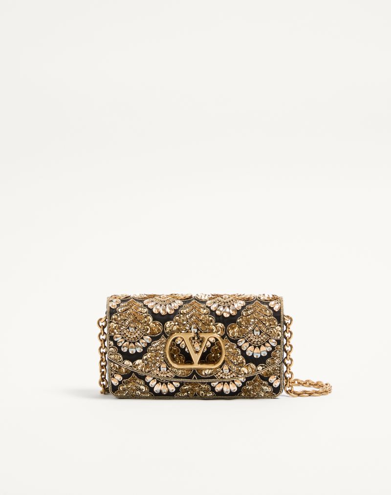 Valentino Garavani Vain Broderet Lille Clutch