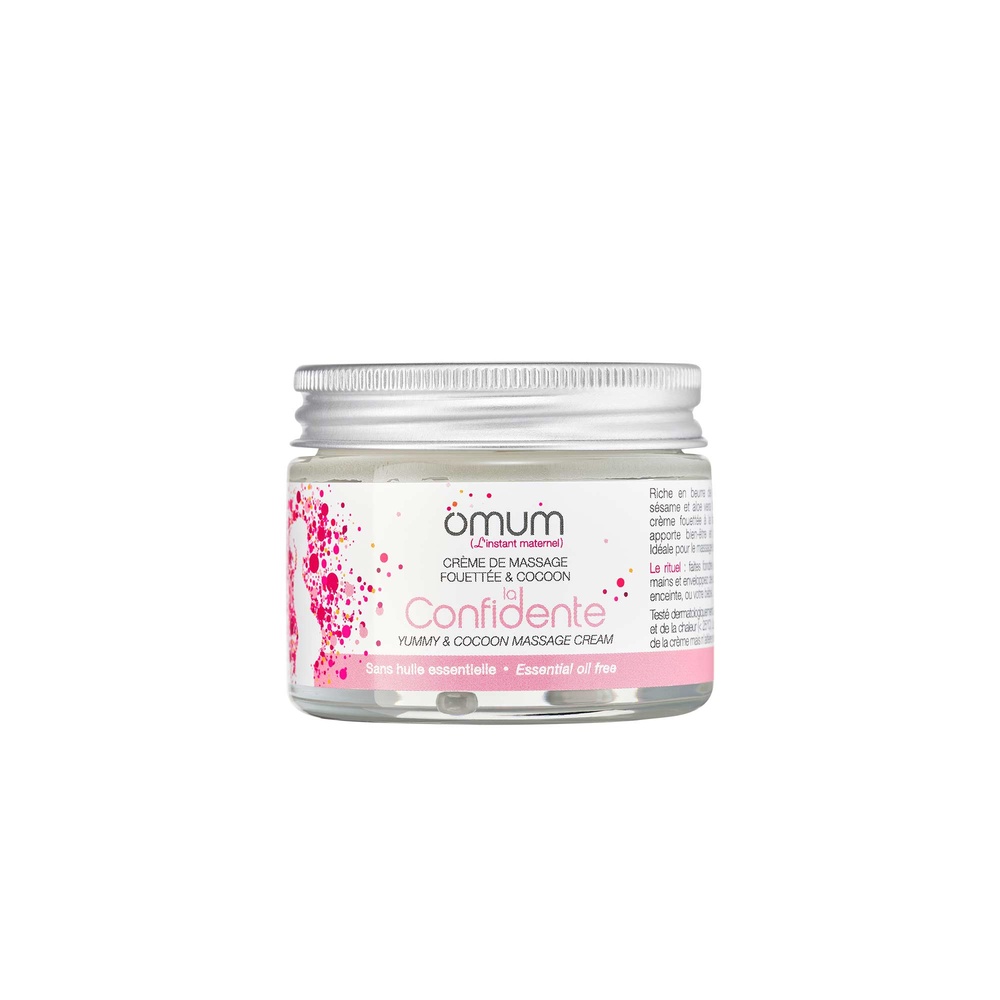 Omum La Confidente Crème de massage pour le corps fouettée& cocoon