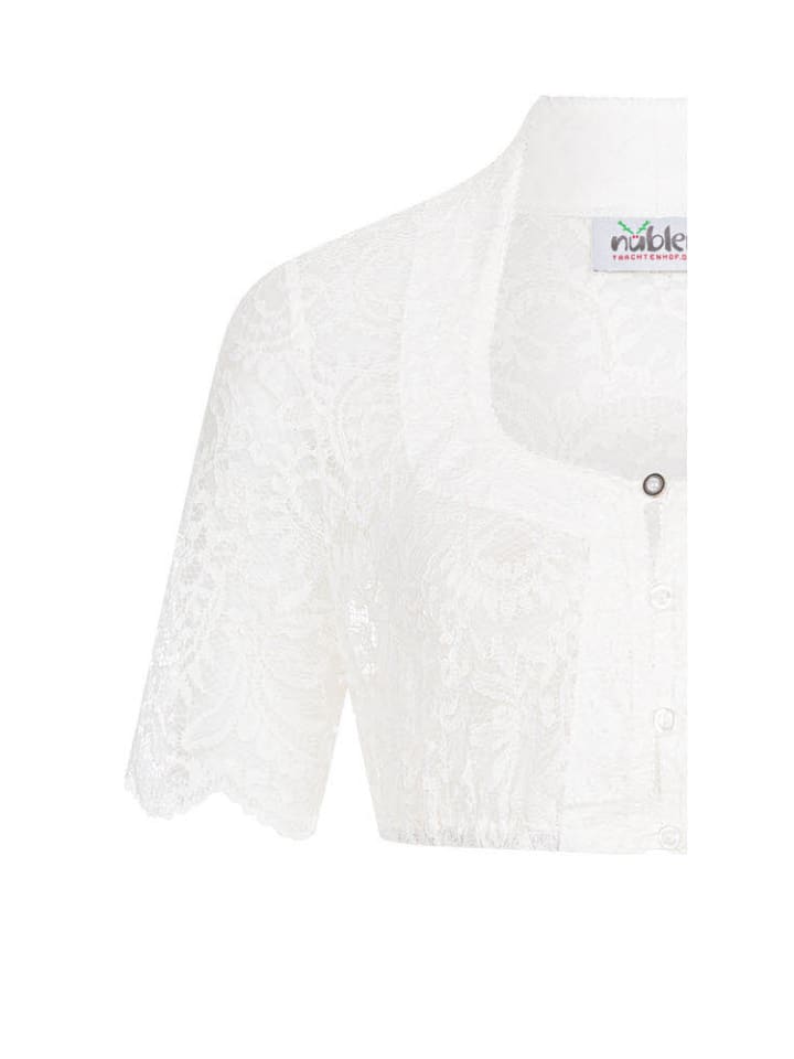 Nübler Dirndlbluse kurzarm Berta in Creme günstig kaufen