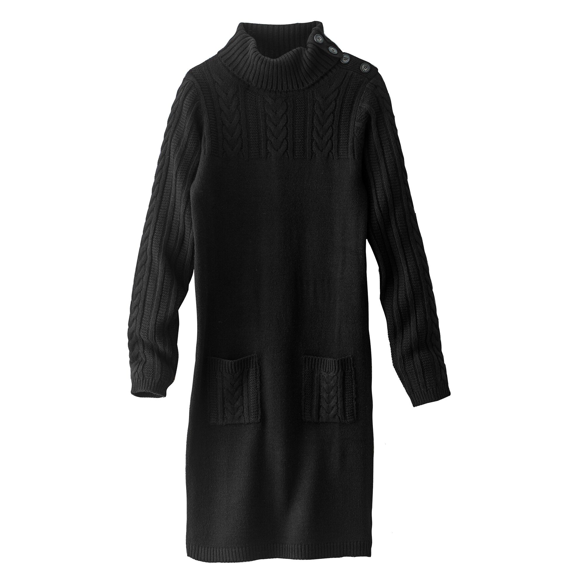 Robe pull maille torsadée