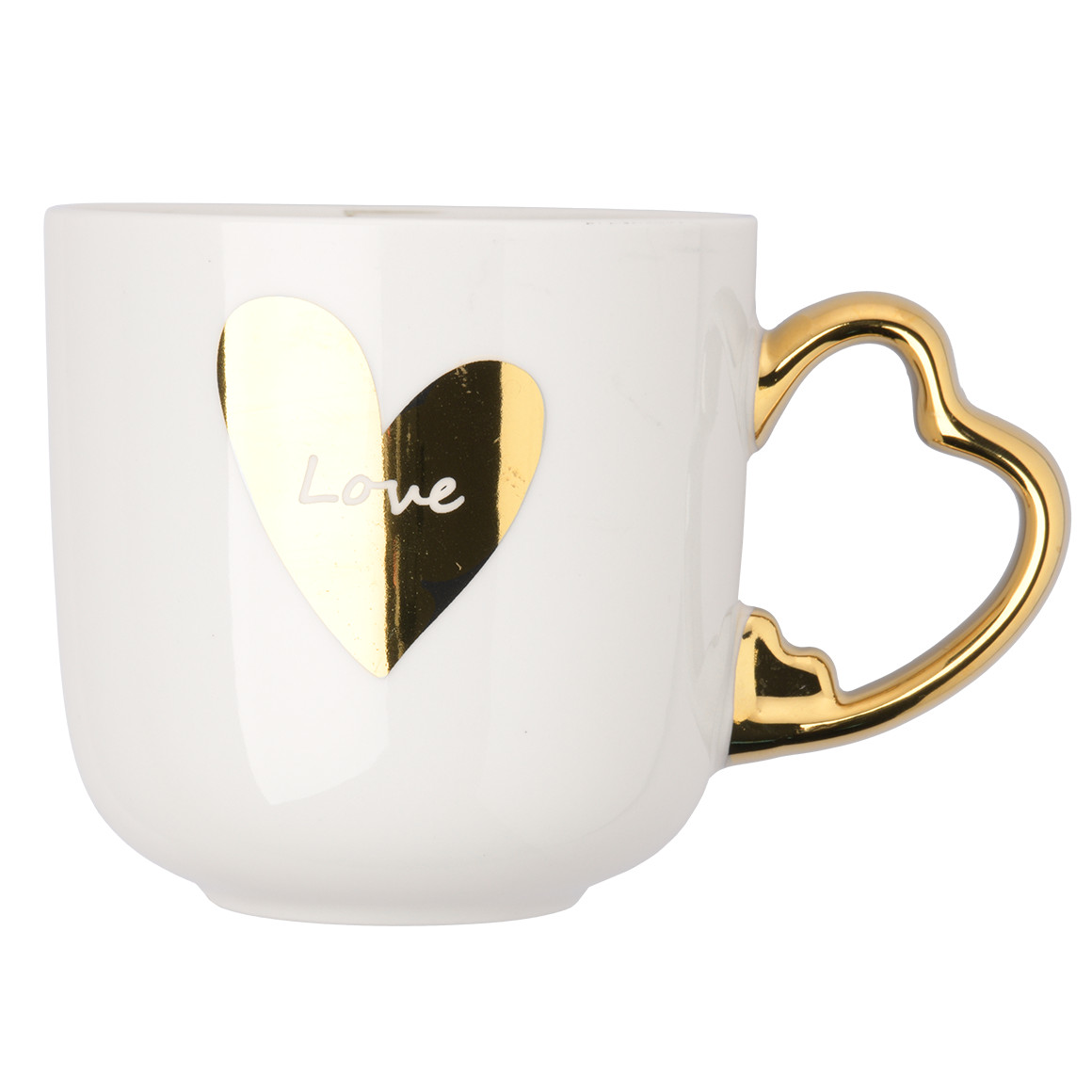 Tasse mit Herz und Schrifzug
