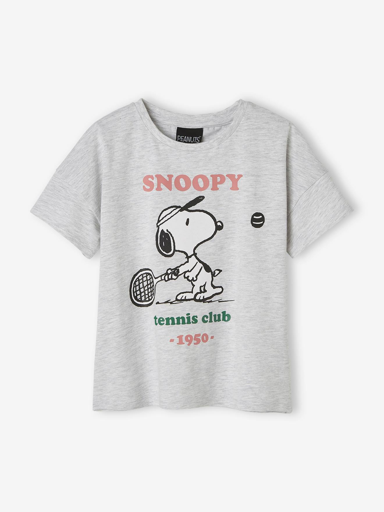 T-shirt manches courtes Snoopy Peanuts® gris chiné
