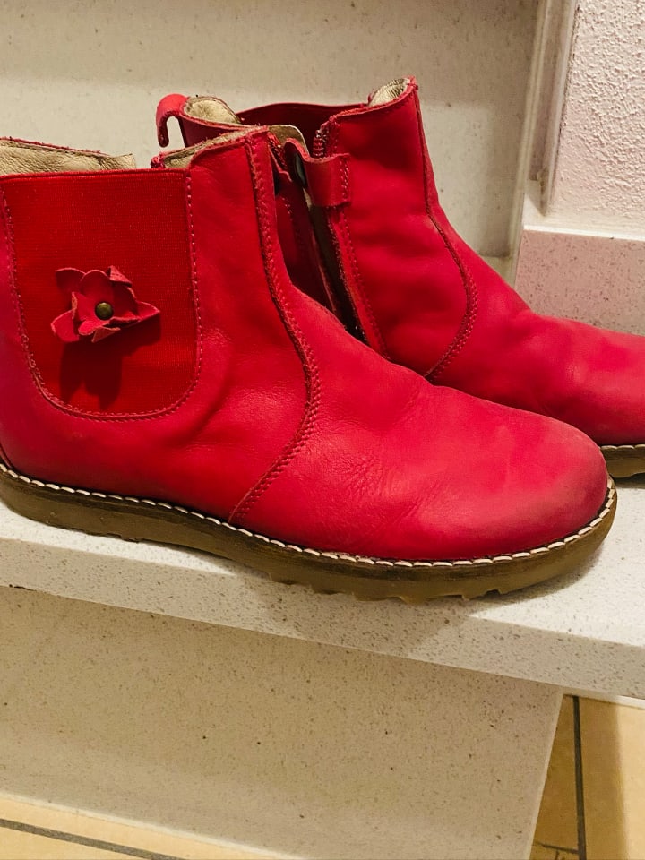 BO-BELL Leder-Chelsea-Boots in Pink günstig kaufen 32