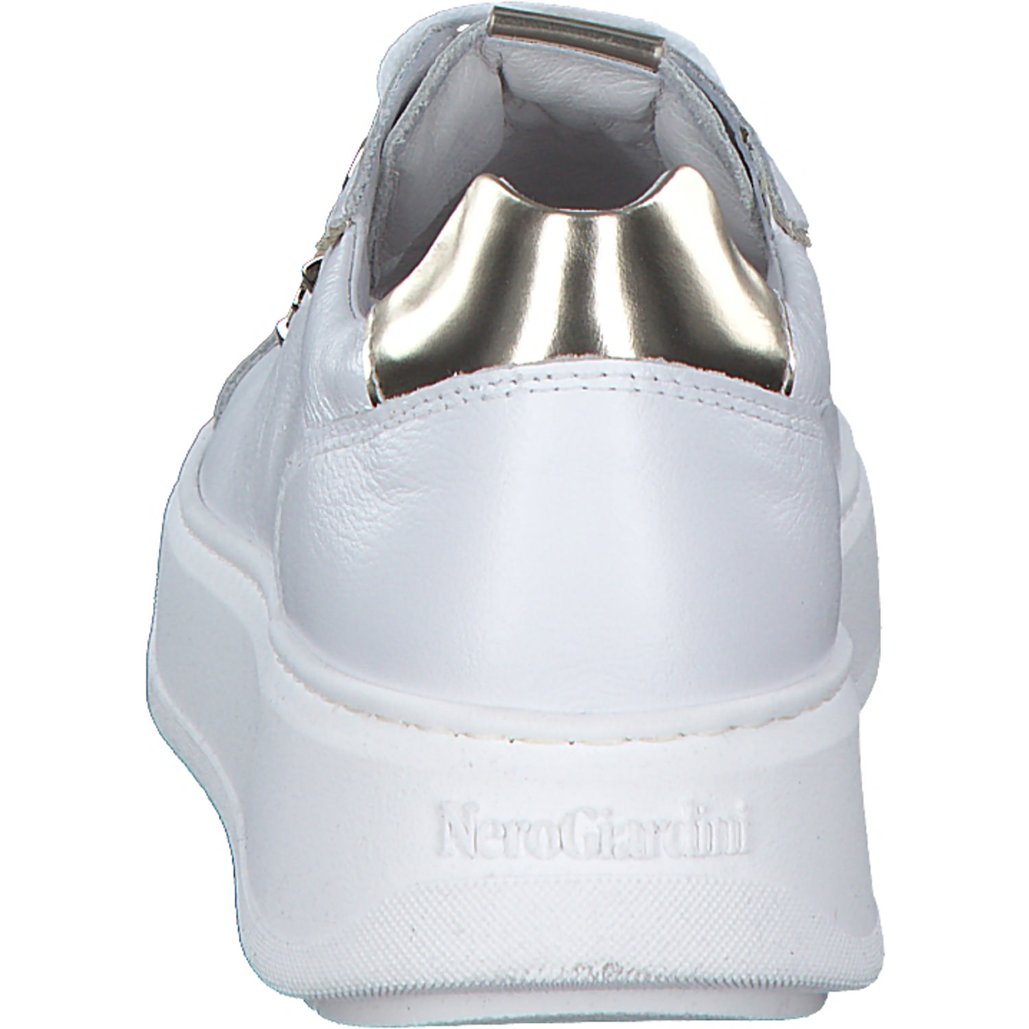 NeroGiardini E409975D, Schnürschuhe, Damen, Weiss-Gold