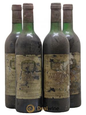 Château Labegorce Cru Bourgeois  1982 - Lot de 4 Bouteilles