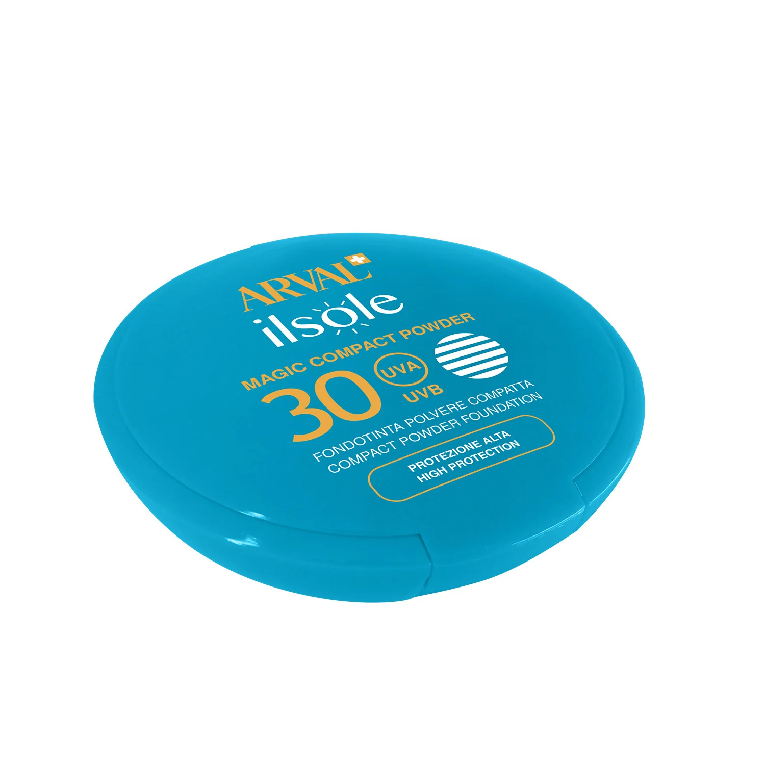 Polvos compactos Ilsole Magic SPF30 - Maquillaje facial solar, base compacta, base en polvo