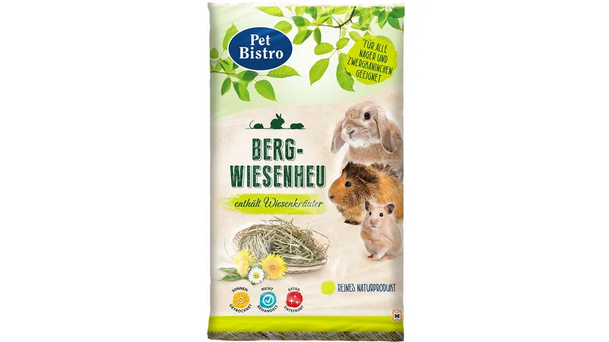 Pet Bistro Nager Bergwiesenheu 1kg 1 kg