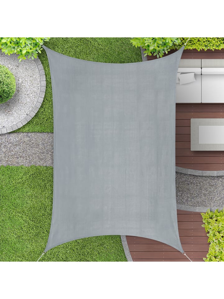 relaxdays Sonnensegel in Hellgrau - 2 x 3 m günstig kaufen onesize