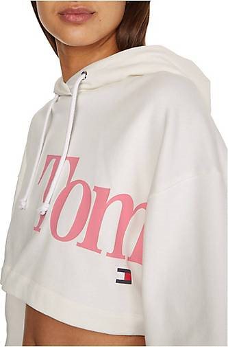 TOMMY-JEANS Damen Hoodie Cropped