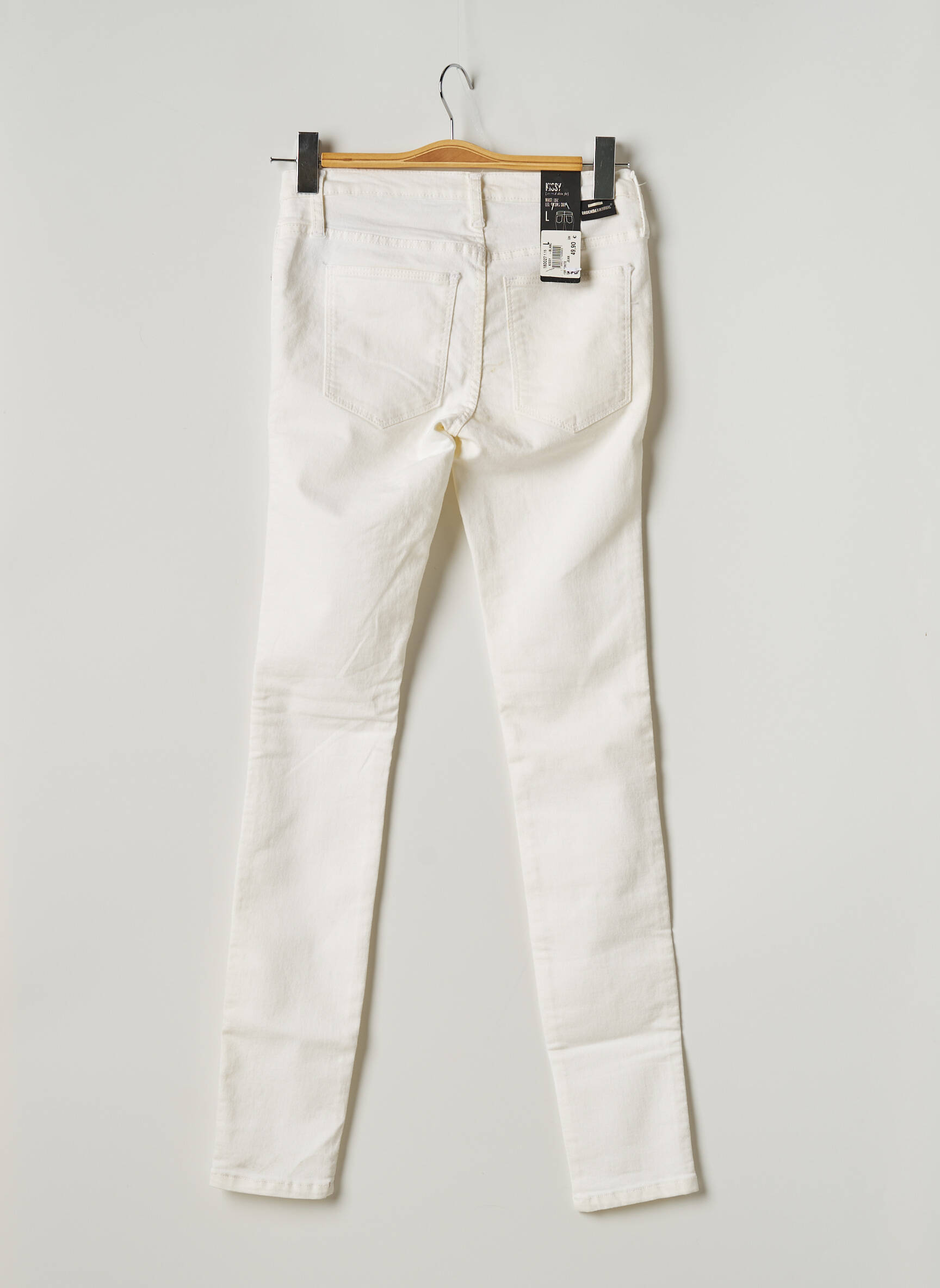 Dr Denim Jeans Skinny Femme couleur blanc