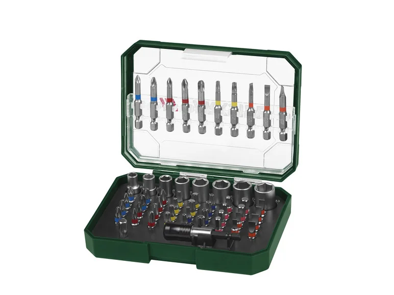 Conjunto de bits lubrificados PARKSIDE®, conjunto de bits e soquetes PBS3 A2