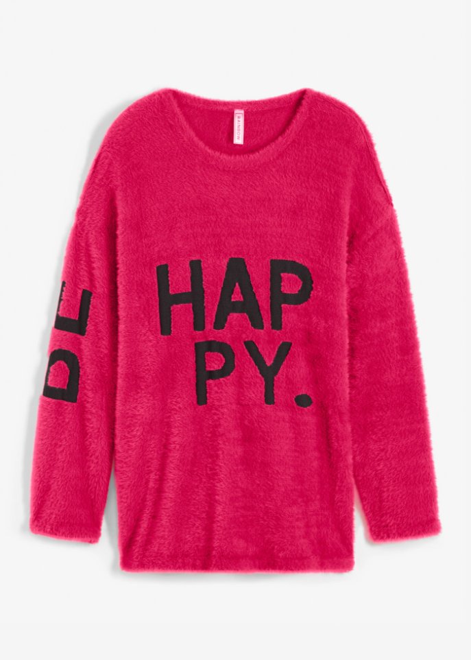 Hairy Strickpullover mit Wording