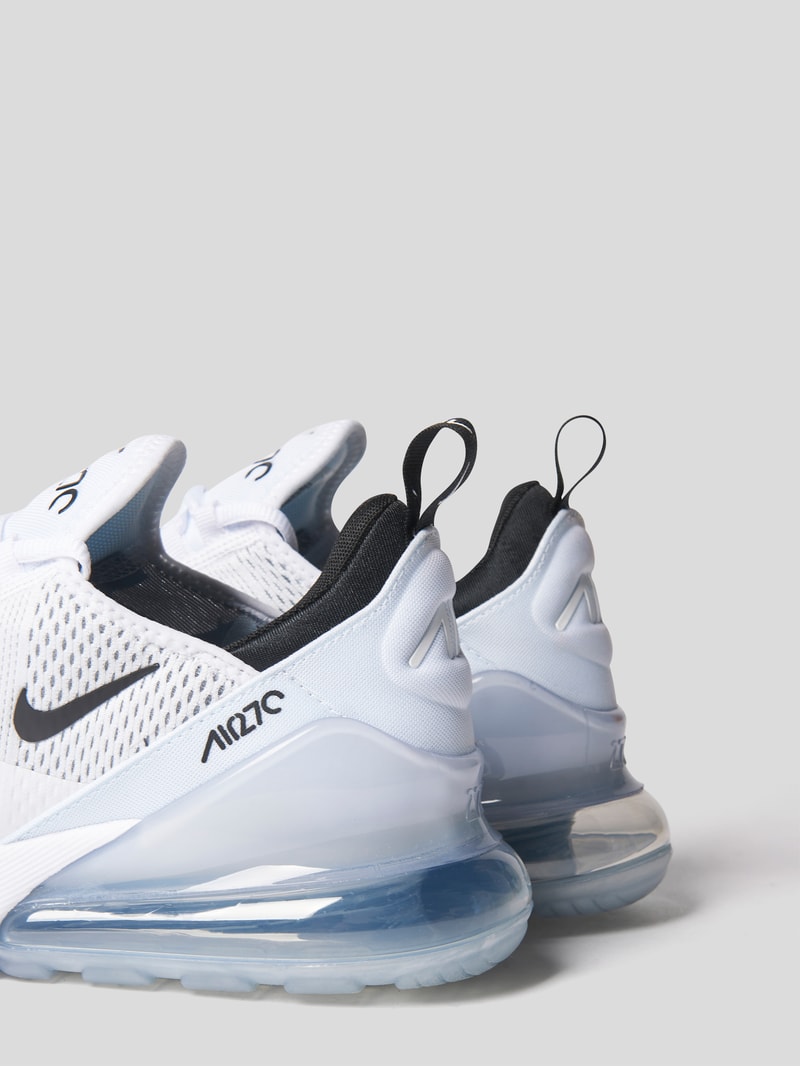 Sneaker mit Kontrastbesatz in weiß