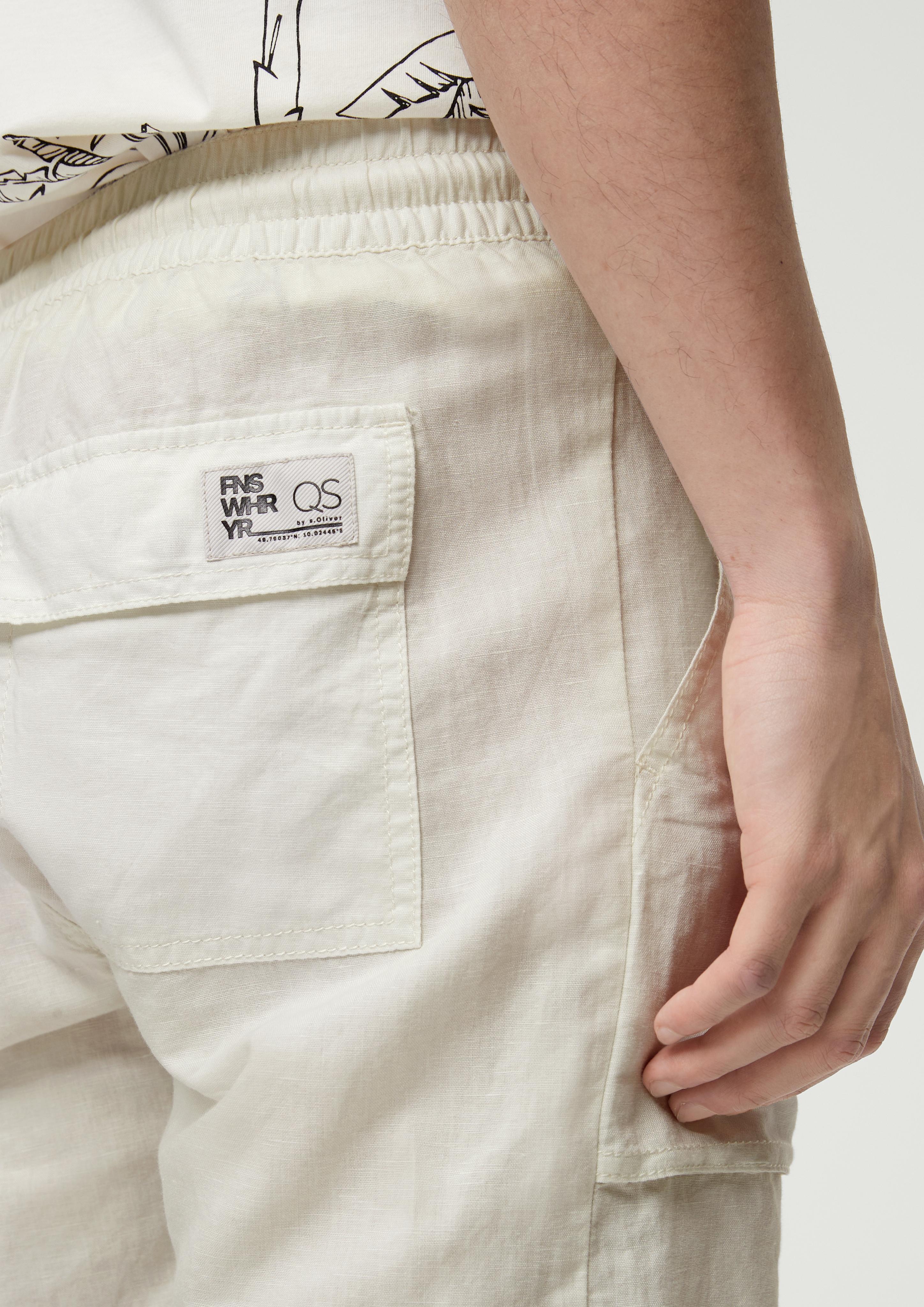 Regular: Shorts aus Leinenmix  2131609-8000