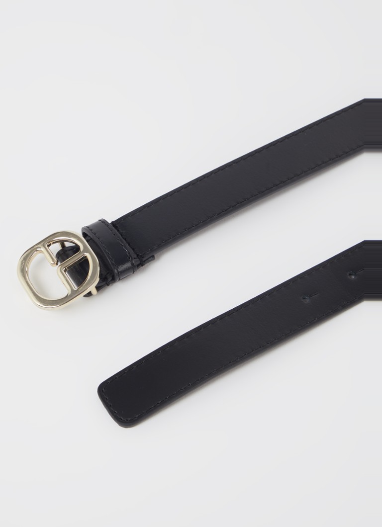 Curea Claudie Pierlot din piele cu logo