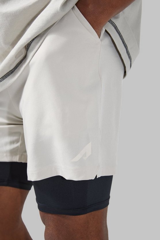 Active matte Poly 2-in-1 Shorts