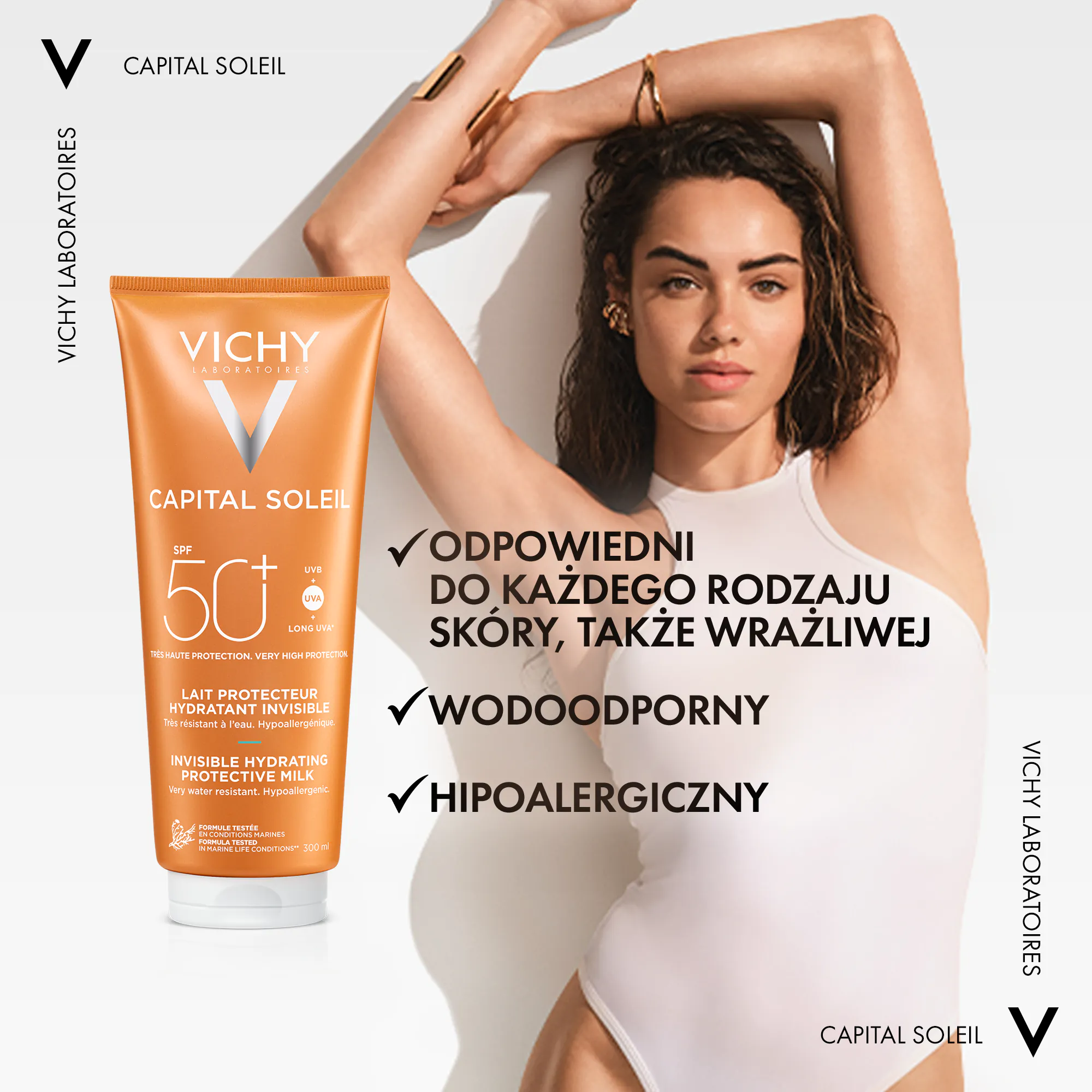 Vichy Capital Soleil hidratantno zaštitno mlijeko za tijelo SPF50+
