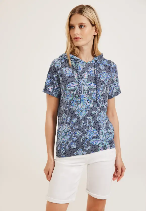 CECIL Hoodie Burn Out Shirt