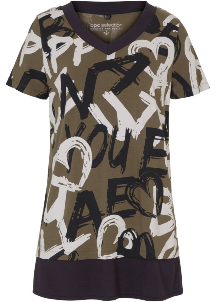 Long-Shirt mit Kurzarm