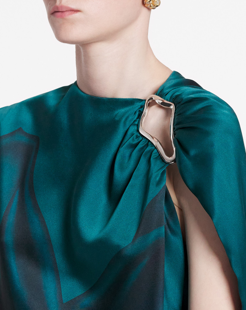 ROBE LONGUE EFFET DRAPÉ