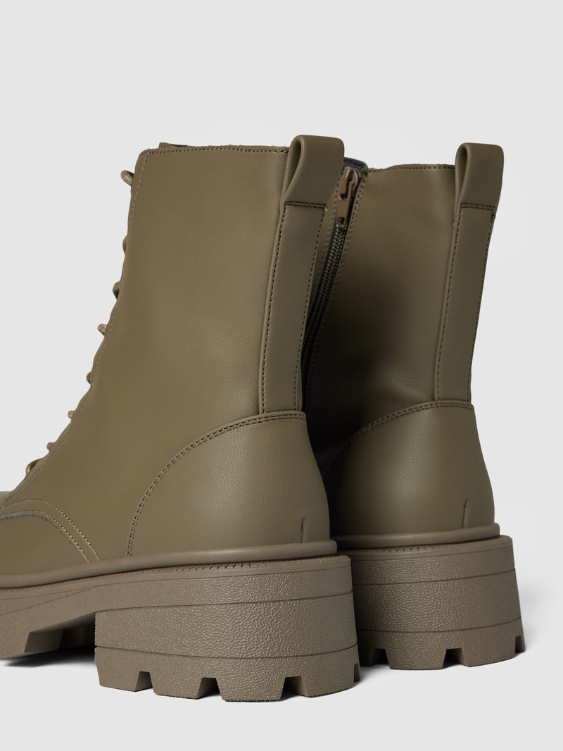 Stiefel mit Plateau-Sohle Modell 'BANYU' in olivgrün