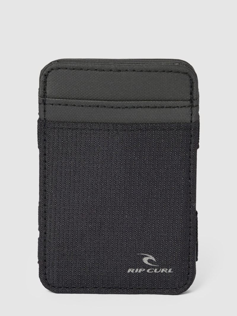 Kartenetui mit Label-Print in schwarz