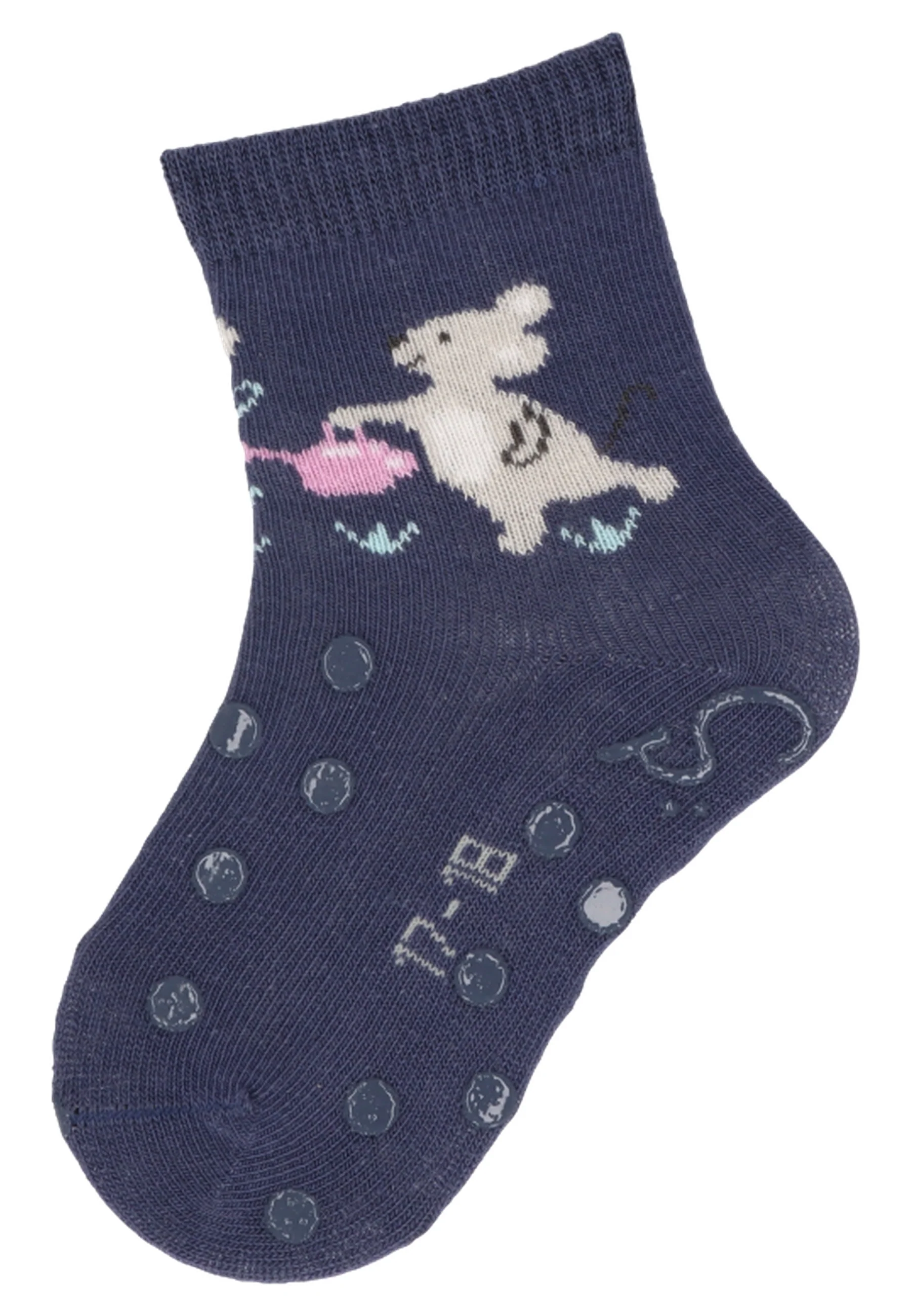 ABS Krabbelsocken im 2er Pack mit Motiv Maus