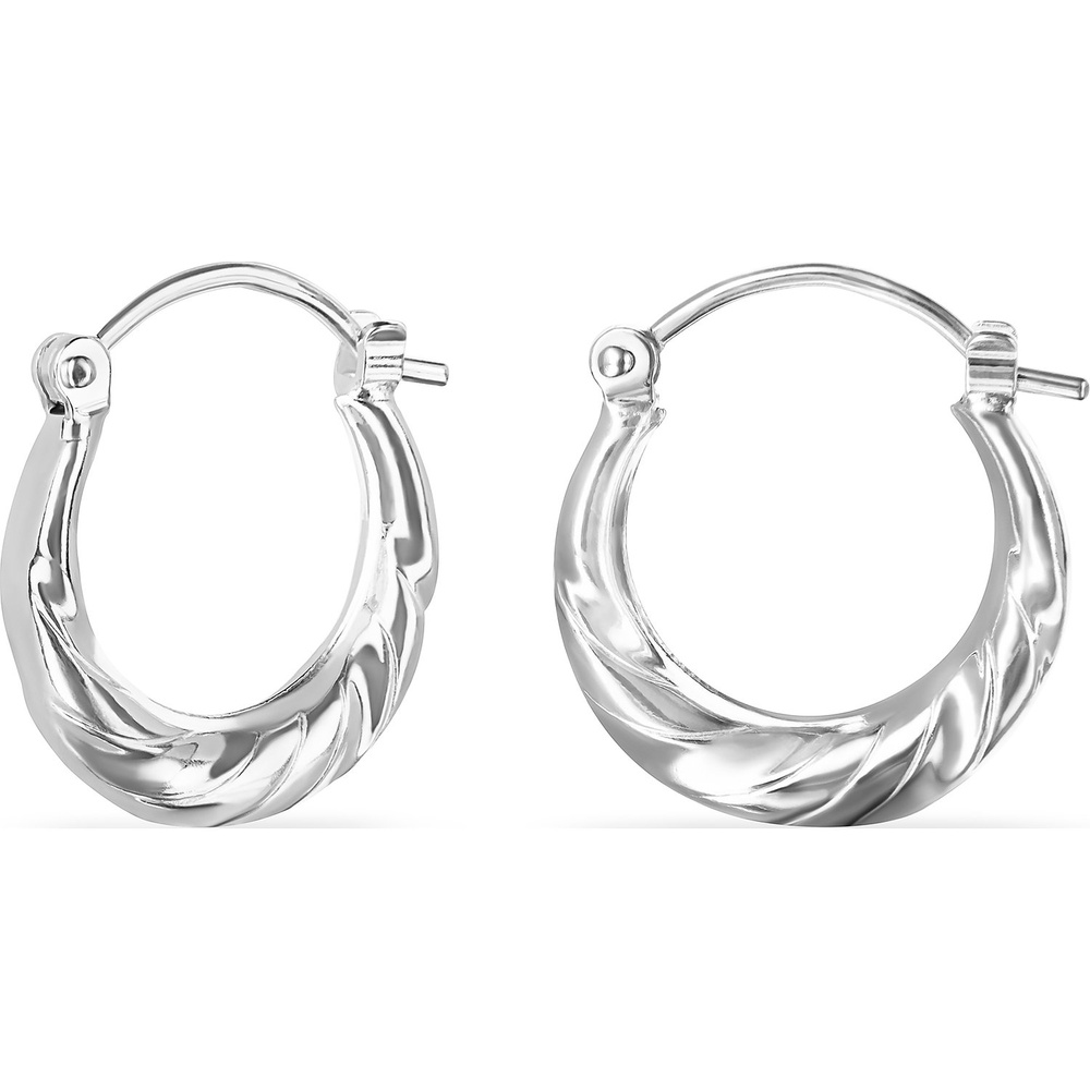 FAVS Créoles 925 Argent Boucles d'oreilles