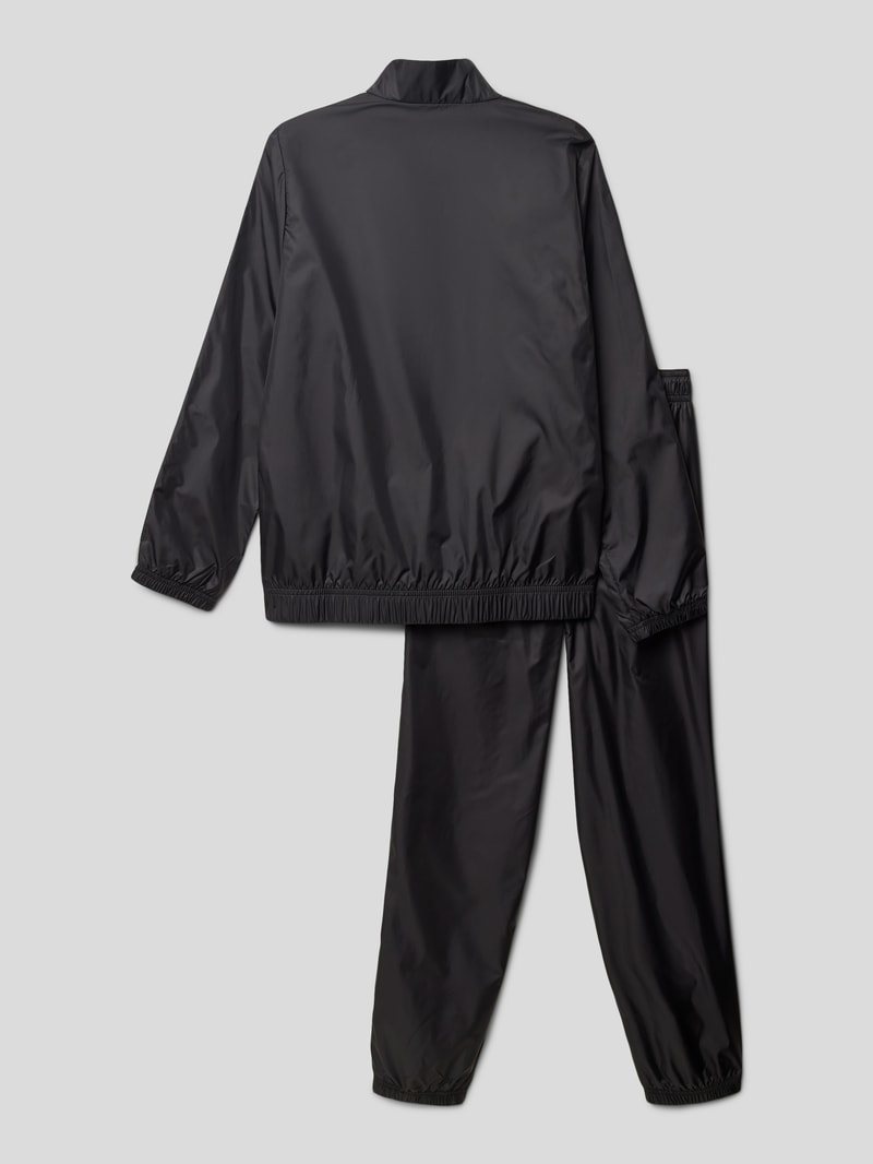 Sweatanzug mit Label-Stitching in schwarz