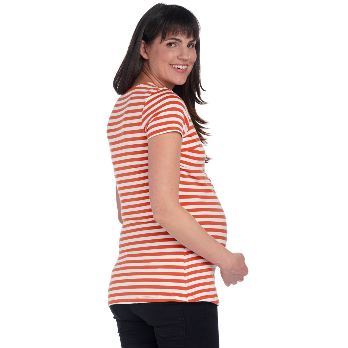 2 Damen Umstands-T-Shirts mit Stillfunktion