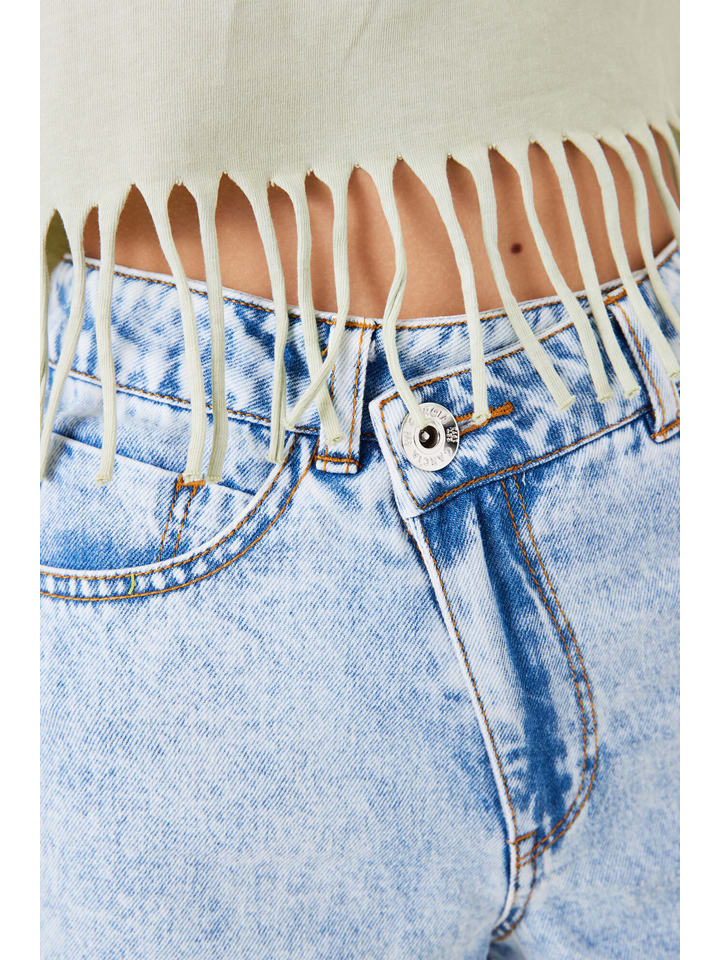 Garcia Jeans-Shorts in Hellblau günstig kaufen