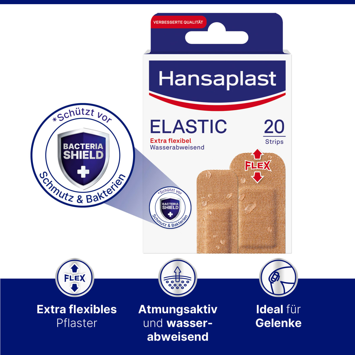 Pflaster Elastic Strips, 20 St
