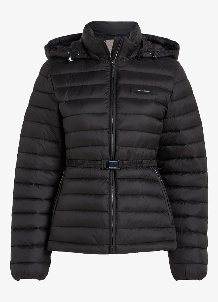 Calvin Klein satin puffer jacket with logo