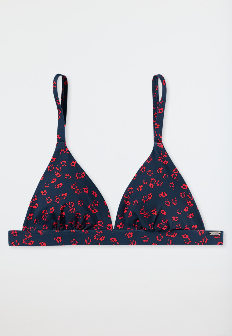 Bikini Triangel-Top herausnehmbare Pads variable Träger multicolor - Aqua Mix & Match