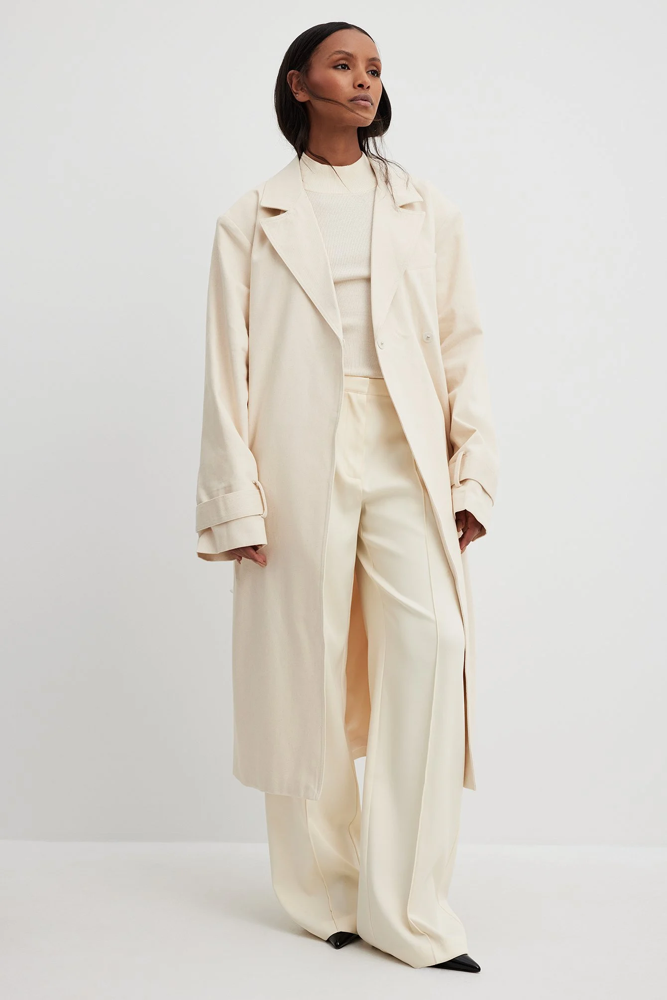 Trenchcoat aus schwerer Baumwolle