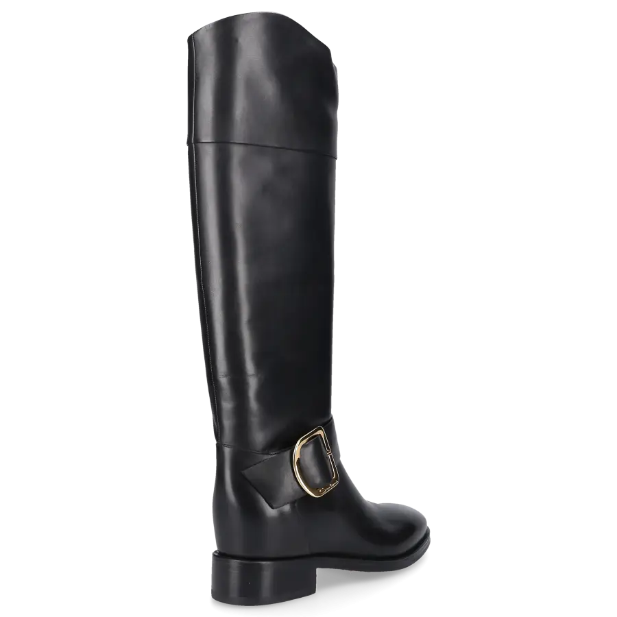 Santoni - Stiefel 70235 Kalbsleder - schwarz