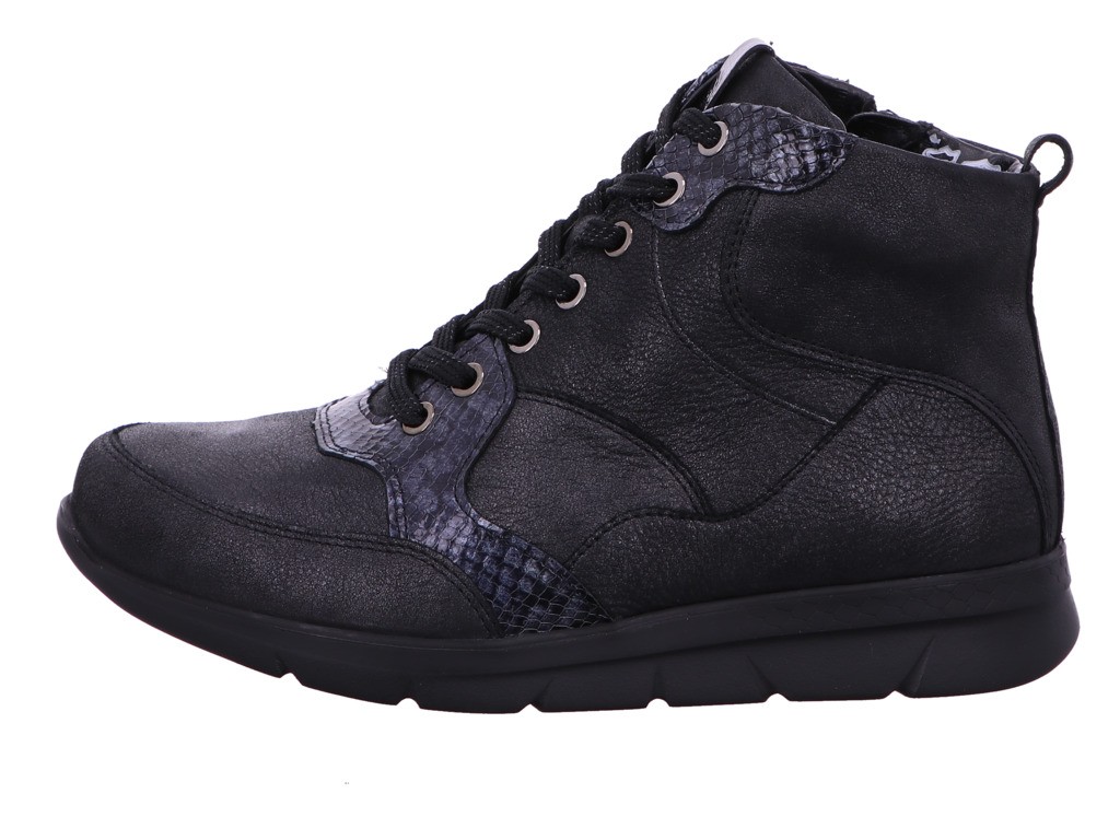 WALDLÄUFER Schnür-Stiefeletten schwarz 2XBRONX NAJA TAIPEI BRONX