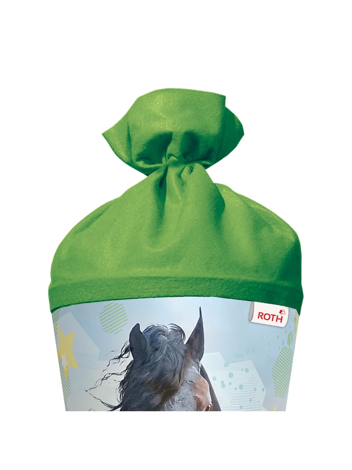 ROTH Schultüte groß Power Horse 70 cm in Grün günstig kaufen onesize