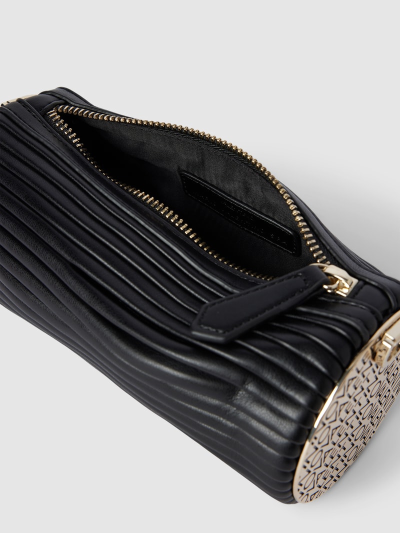 Crossbody Bag mit Strukturmuster Modell 'FROZEN' in schwarz